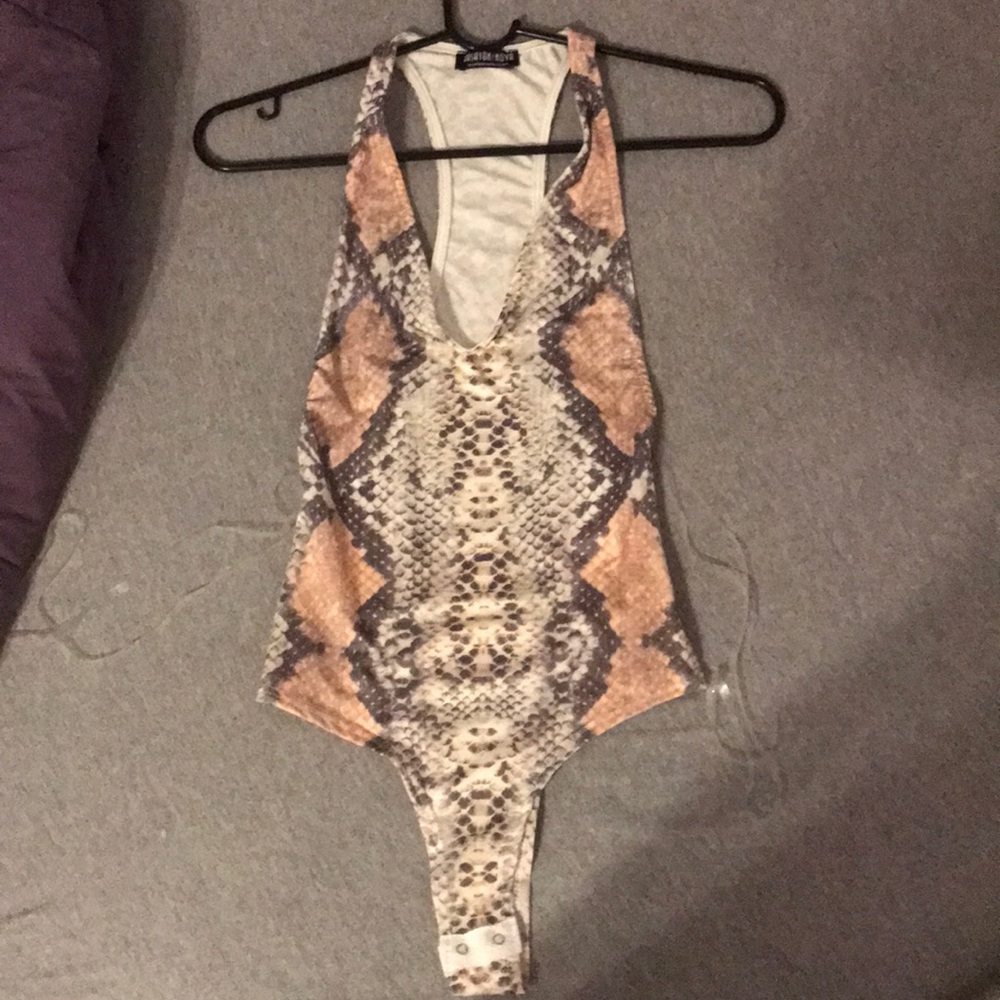 Snakeskin bodysuit